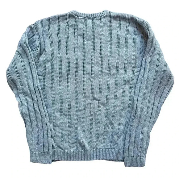 Chaps by Ralph Lauren Men's Pullover Knit Sweater Cable Gray 100% Cotton XXL - Picture 2 of 9